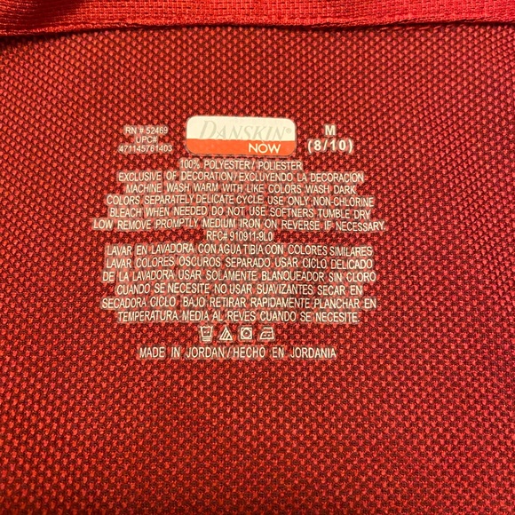 🆕 Danskin Red Polo Type Performance Athletic Top - Picture 5 of 7